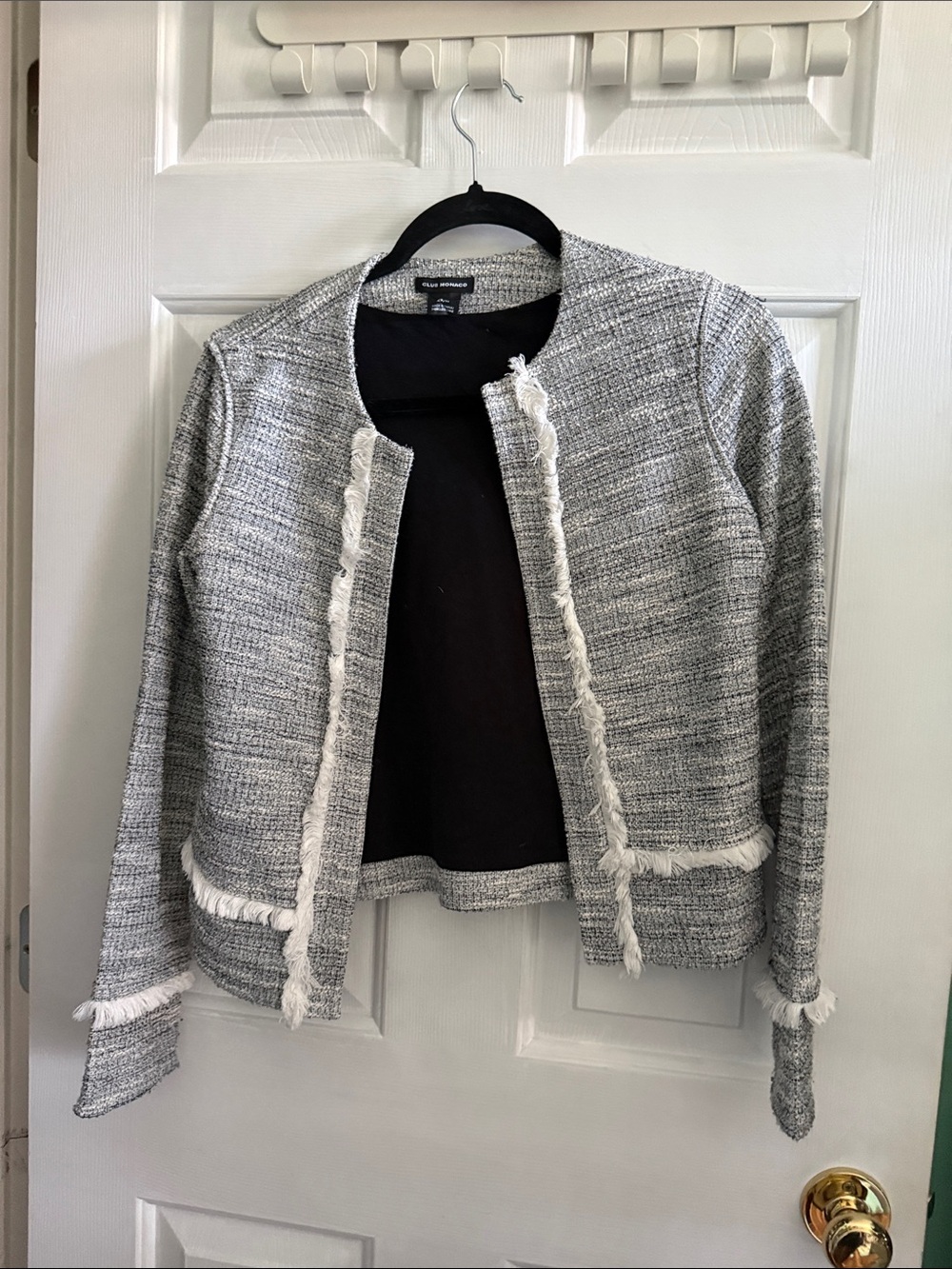 Club Monaco women’s soft sweater blazer top